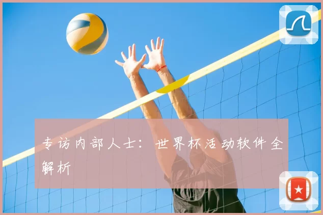 专访内部人士：世界杯活动软件全解析