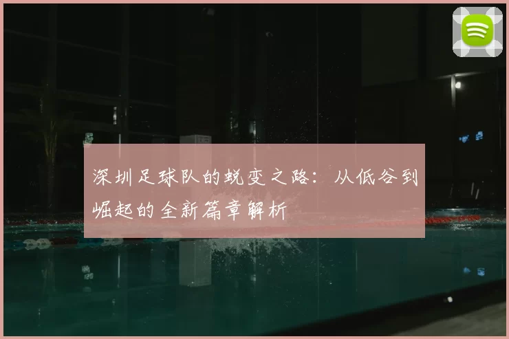 深圳足球队的蜕变之路：从低谷到崛起的全新篇章解析