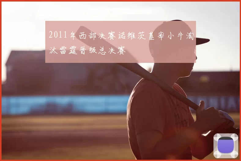 2011年西部决赛诺维茨基率小牛淘汰雷霆晋级总决赛